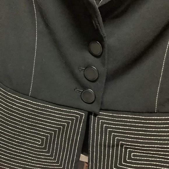 Mark Zunino Black Blazer Size 6 - Picture 5 of 5